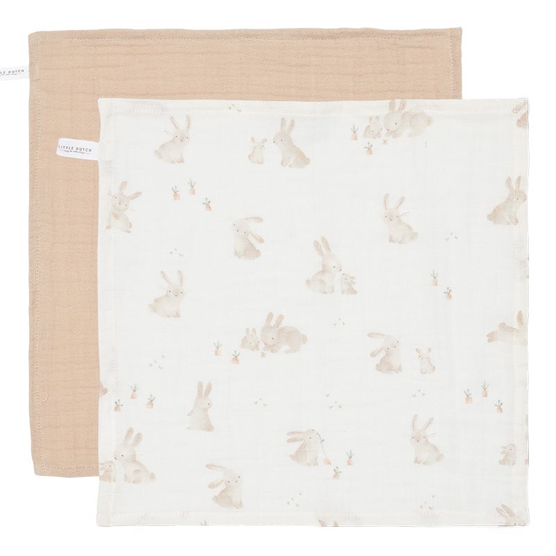 Little Dutch - Facecloths - Baby Bunny / Beige