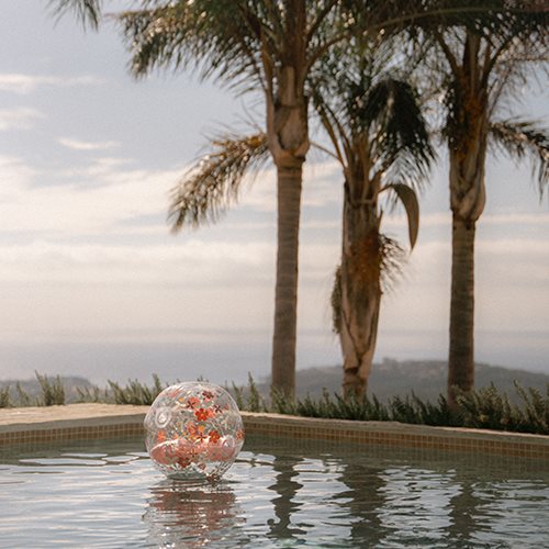Little Dutch - 3D Beach Ball - Pink Flower