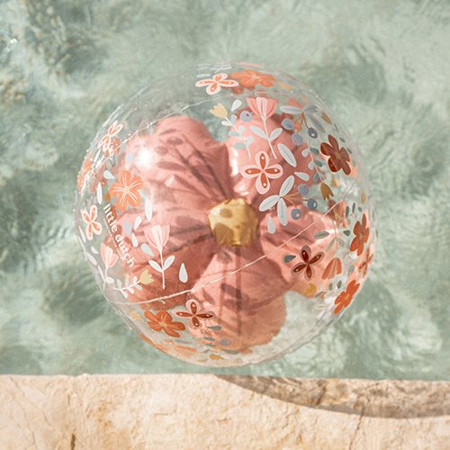 Little Dutch - 3D Beach Ball - Pink Flower