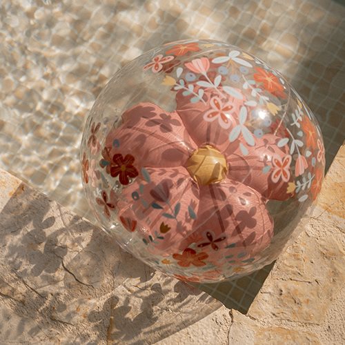 Little Dutch - 3D Beach Ball - Pink Flower