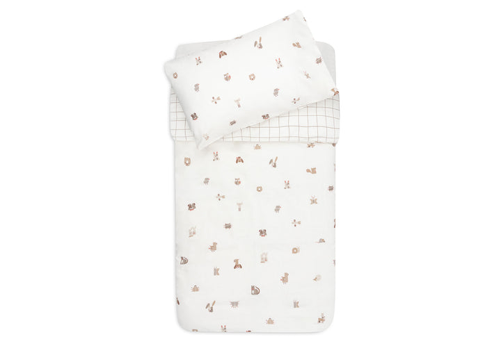 Jollein - Duvet Cover Set - Animal Friends- 100 x 140 cm