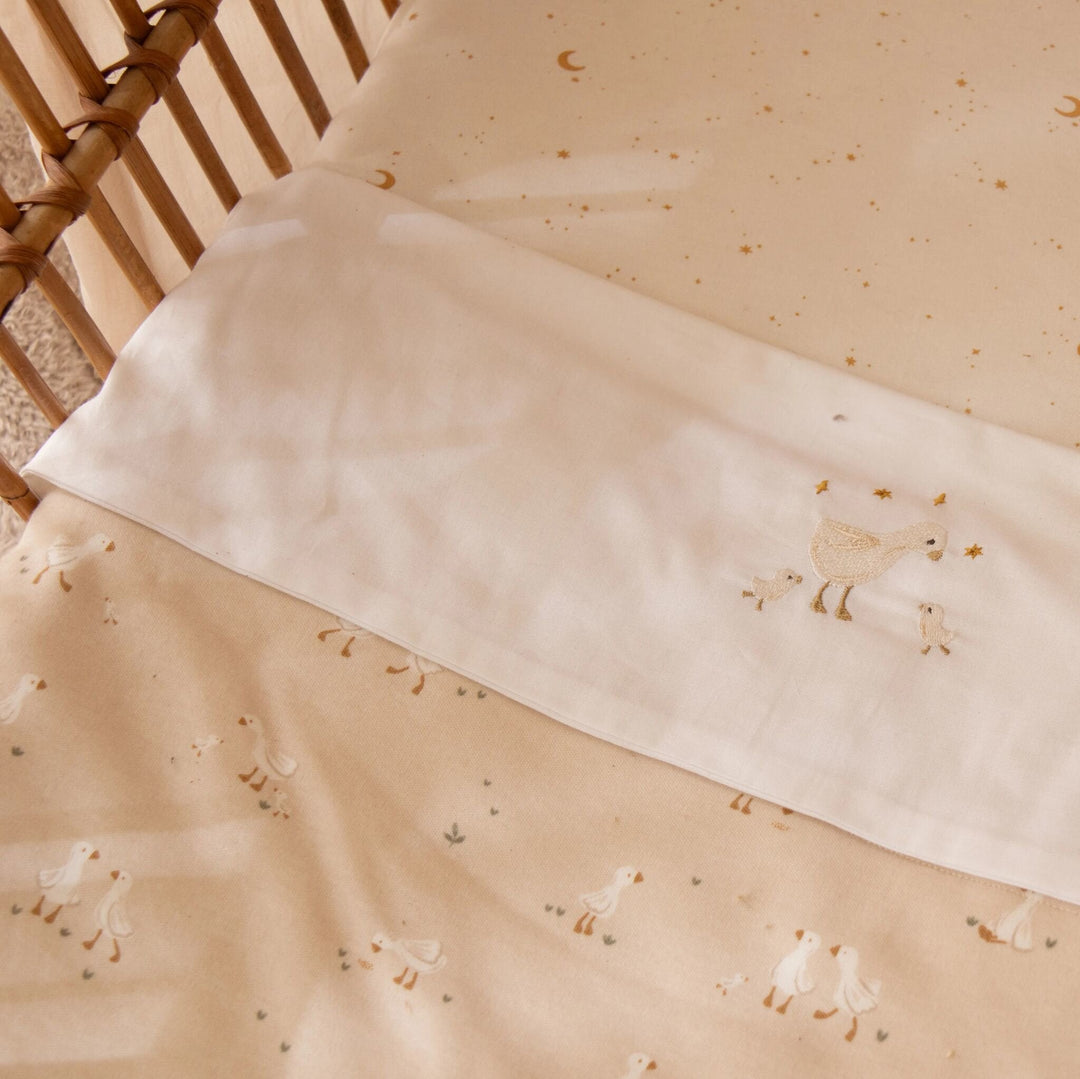 Little Dutch - Bassinet Blanket - Little Goose / Moon & Stars - Mabel & Fox