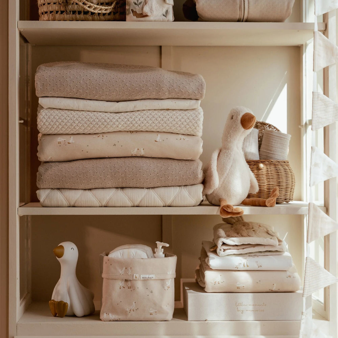 Little Dutch - Bassinet Blanket - Little Goose / Moon & Stars - Mabel & Fox