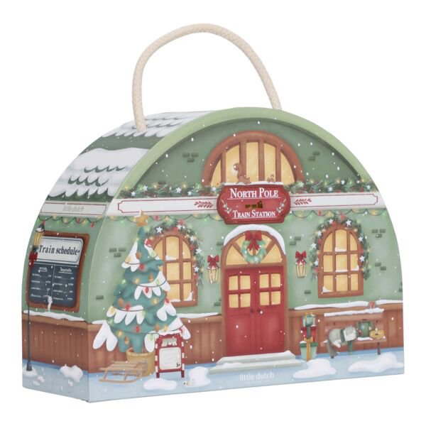 Little Dutch – Wooden Advent Calendar – Christmas Train Track