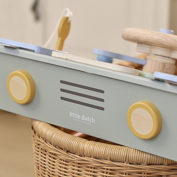 Little Dutch – Wooden Steering Wheel Toy - Green