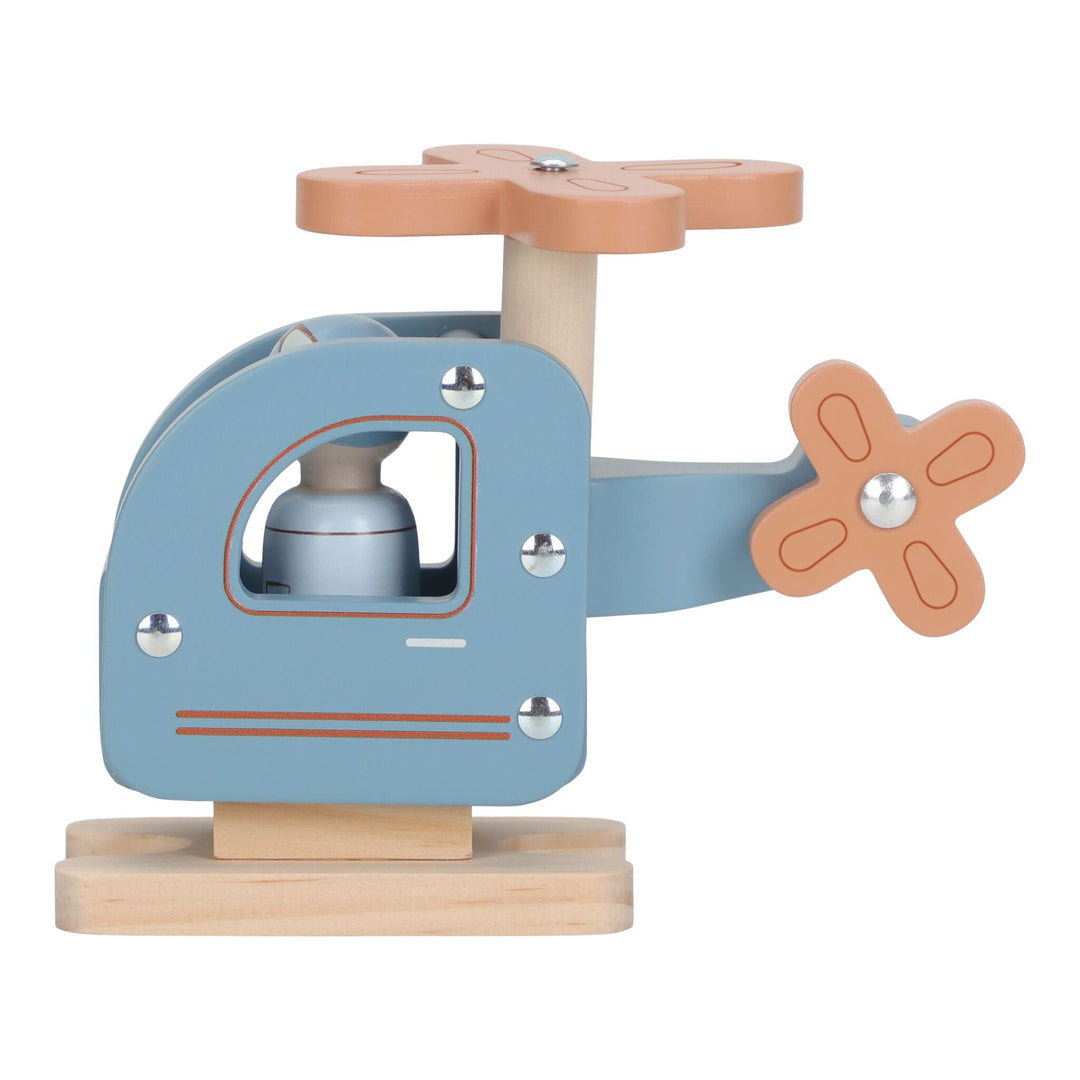 Little Dutch – Wooden Helicopter – Blue