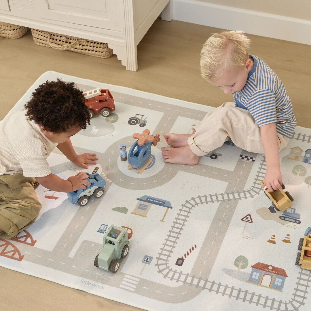 Little Dutch – Wooden Helicopter – Blue