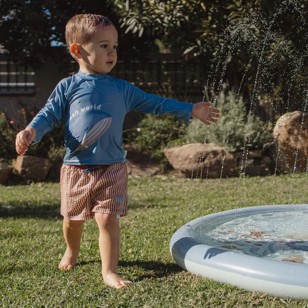 Little Dutch – Sprinkler Mat – Ocean World 150cm - Mabel & Fox