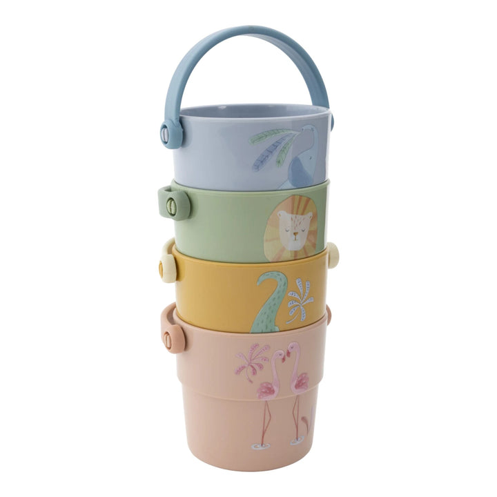 Little Dutch – Bath Cups – Safari Friends