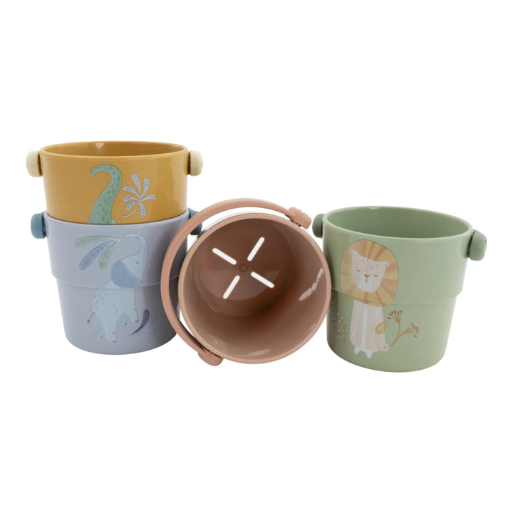 Little Dutch – Bath Cups – Safari Friends