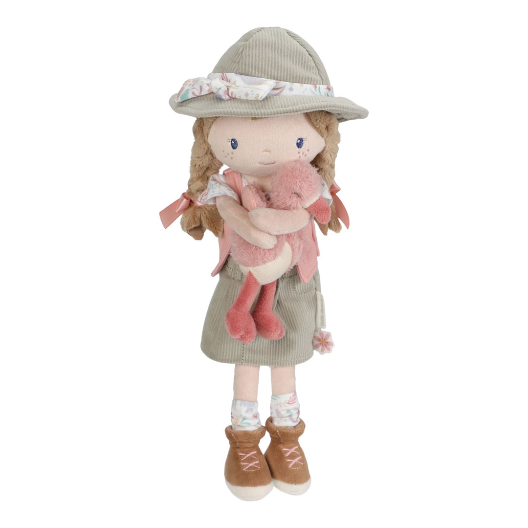 Little Dutch – Ranger Rosa Cuddly Toy 35cm – Safari Friends - Mabel & Fox
