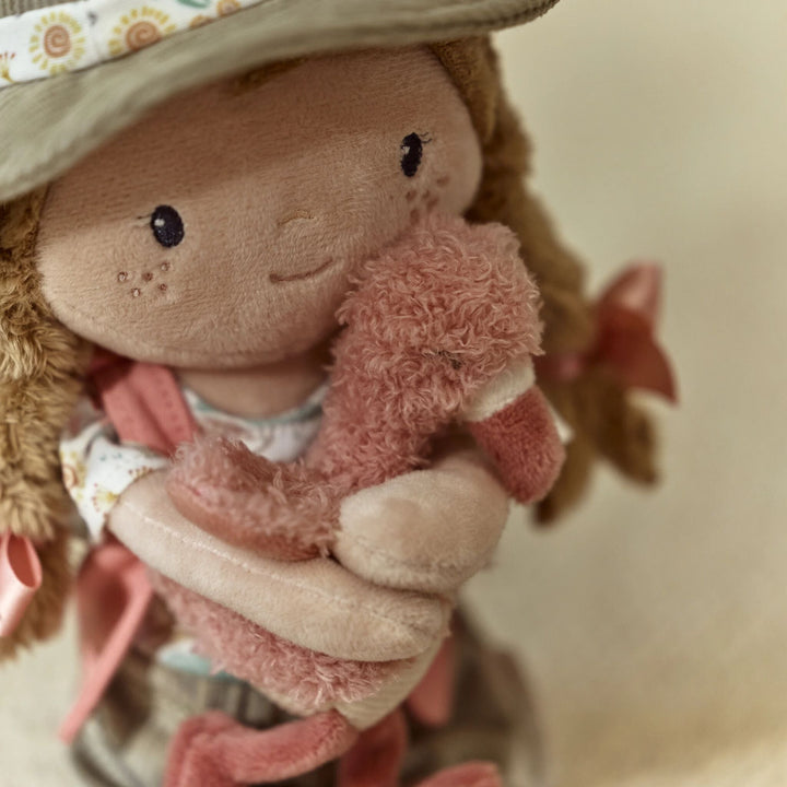 Little Dutch – Ranger Rosa Cuddly Toy 35cm – Safari Friends - Mabel & Fox