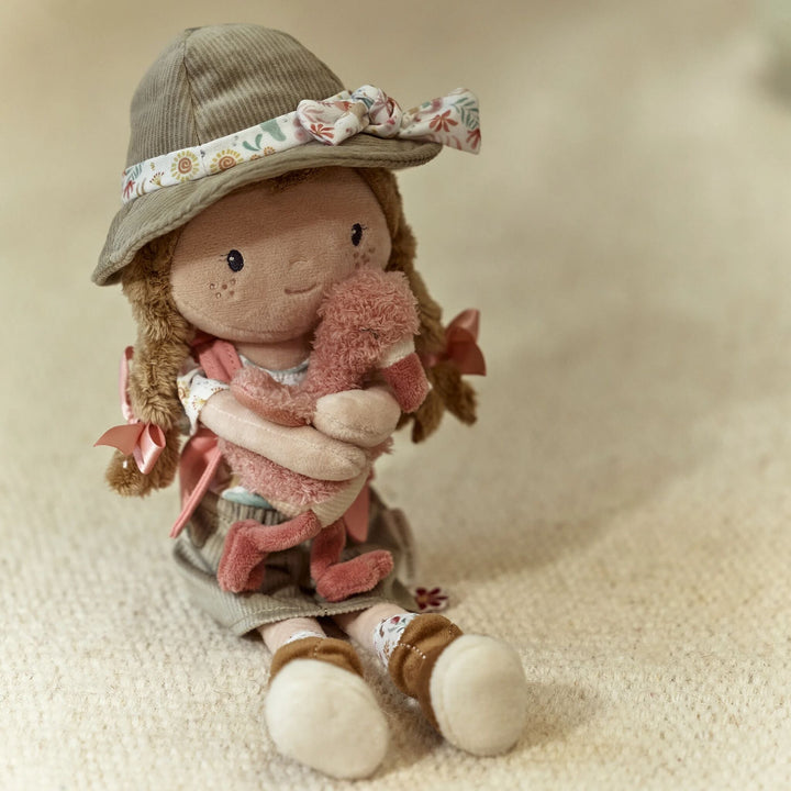 Little Dutch – Ranger Rosa Cuddly Toy 35cm – Safari Friends - Mabel & Fox