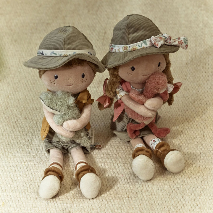Little Dutch – Ranger Rosa Cuddly Toy 35cm – Safari Friends - Mabel & Fox