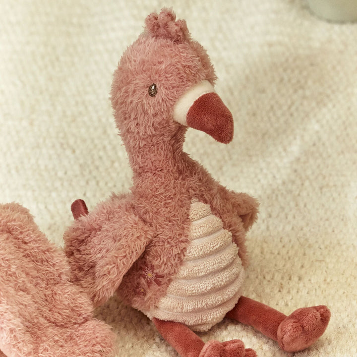 Little Dutch – Cuddly Toy Flamingo 17cm – Safari Friends - Mabel & Fox