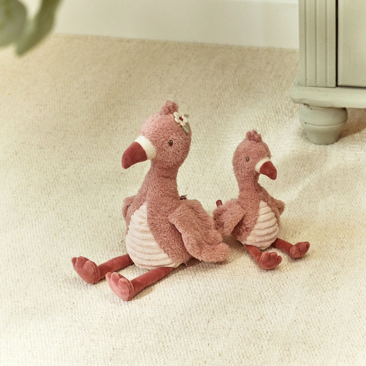 Little Dutch – Cuddly Toy Flamingo 17cm – Safari Friends - Mabel & Fox