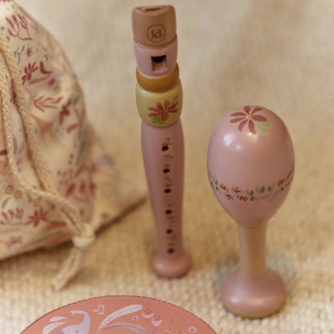 Little Dutch – Pink Music Set – Safari Friends - Mabel & Fox