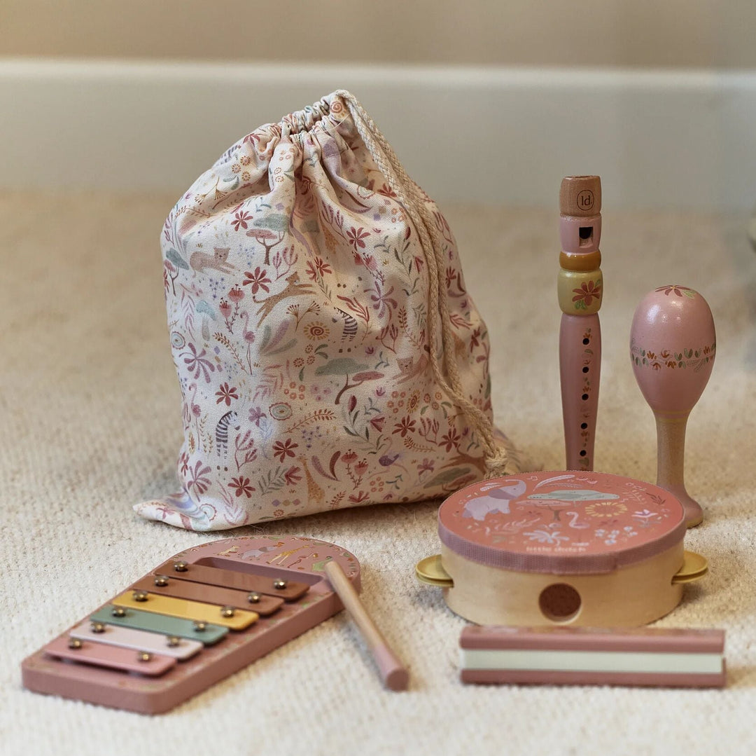 Little Dutch – Pink Music Set – Safari Friends - Mabel & Fox
