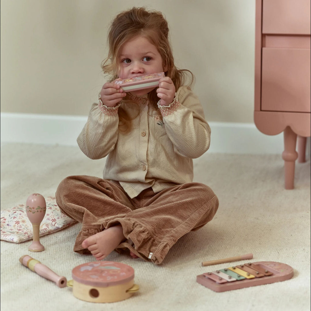 Little Dutch – Pink Music Set – Safari Friends - Mabel & Fox