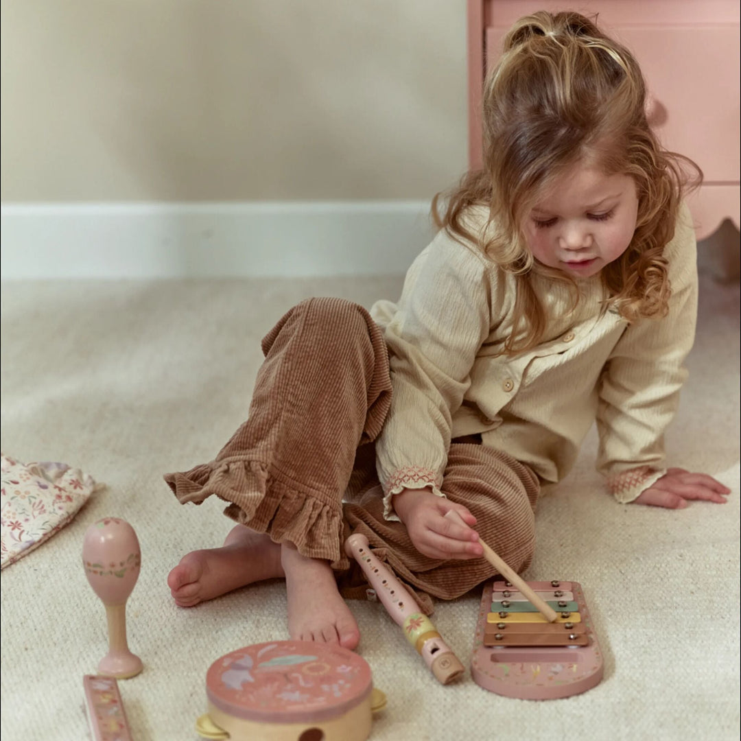 Little Dutch – Pink Music Set – Safari Friends - Mabel & Fox