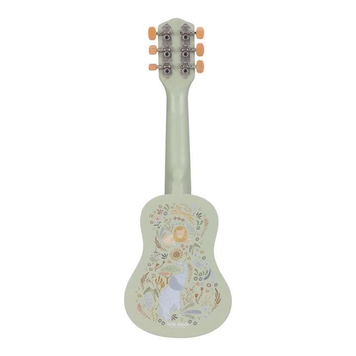 Little Dutch – Green Wooden Guitar – Safari Friends - Mabel & Fox