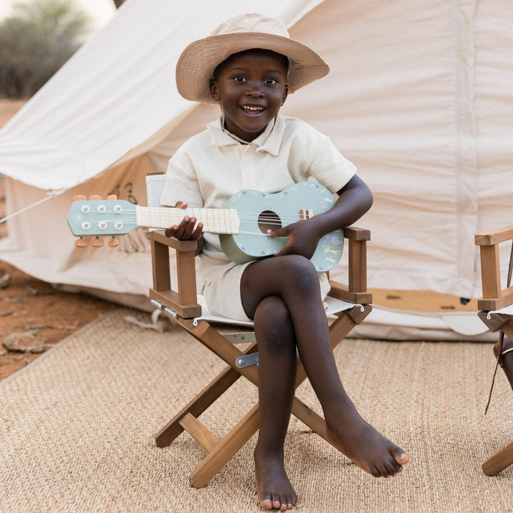Little Dutch – Green Wooden Guitar – Safari Friends - Mabel & Fox