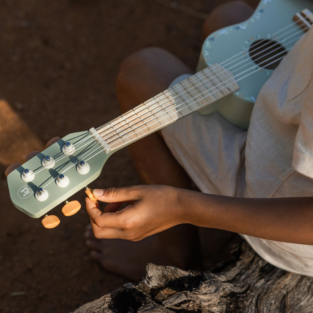 Little Dutch – Green Wooden Guitar – Safari Friends - Mabel & Fox