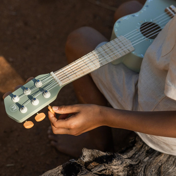 Little Dutch – Green Wooden Guitar – Safari Friends - Mabel & Fox