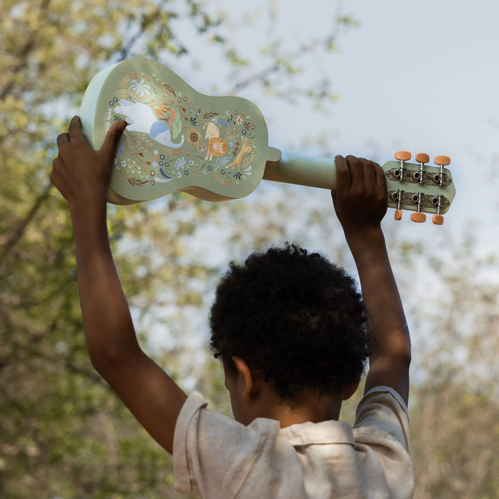 Little Dutch – Green Wooden Guitar – Safari Friends - Mabel & Fox