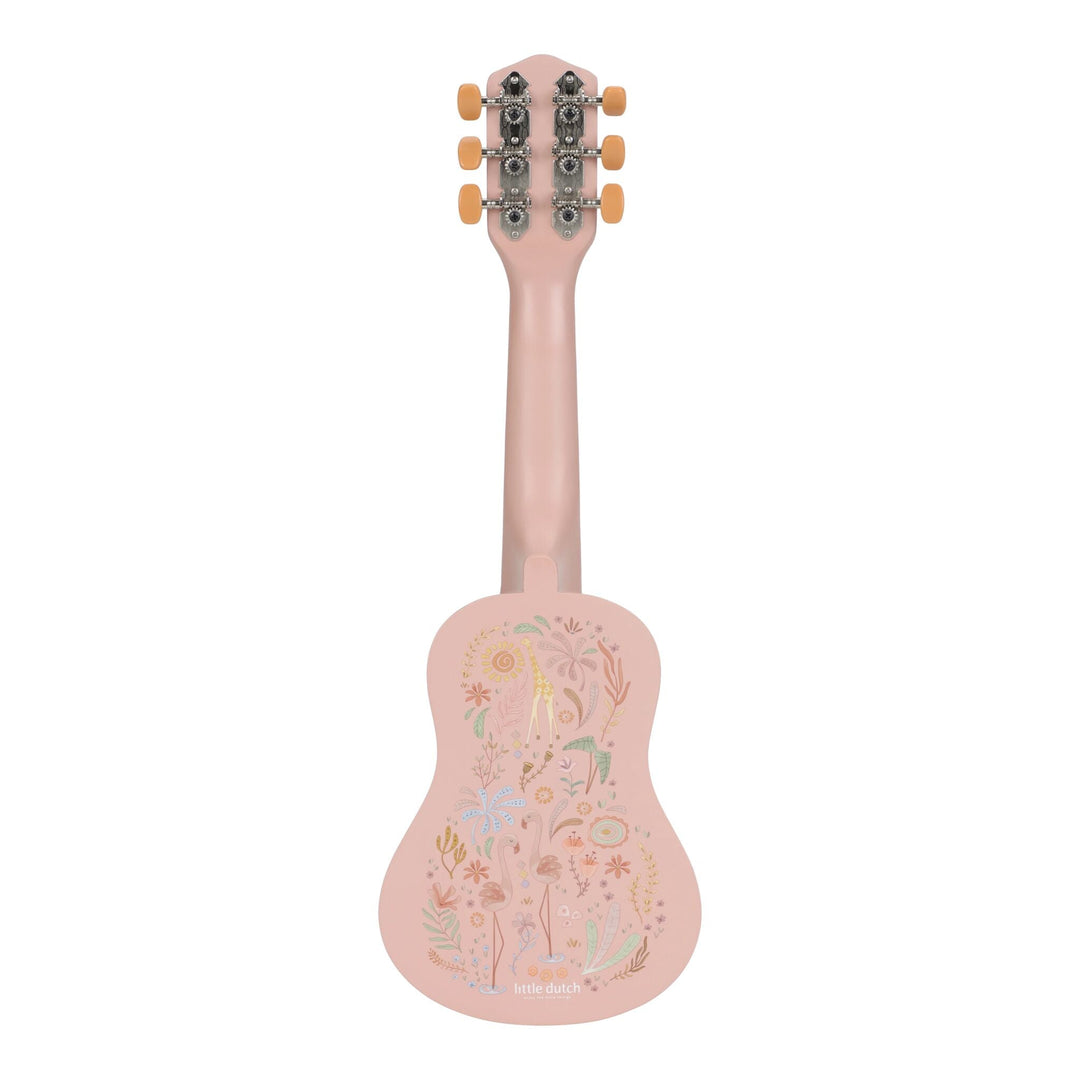 Little Dutch – Pink Wooden Guitar – Safari Friends - Mabel & Fox