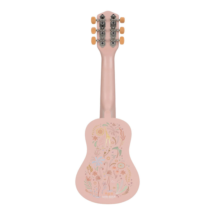Little Dutch – Pink Wooden Guitar – Safari Friends - Mabel & Fox