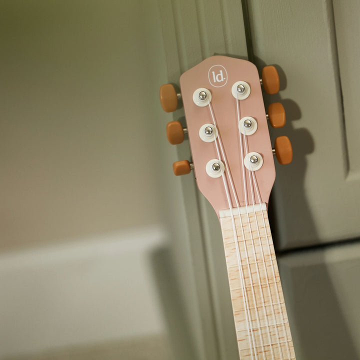 Little Dutch – Pink Wooden Guitar – Safari Friends - Mabel & Fox
