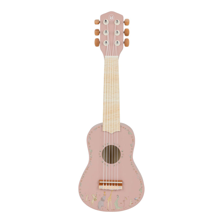 Little Dutch – Pink Wooden Guitar – Safari Friends - Mabel & Fox