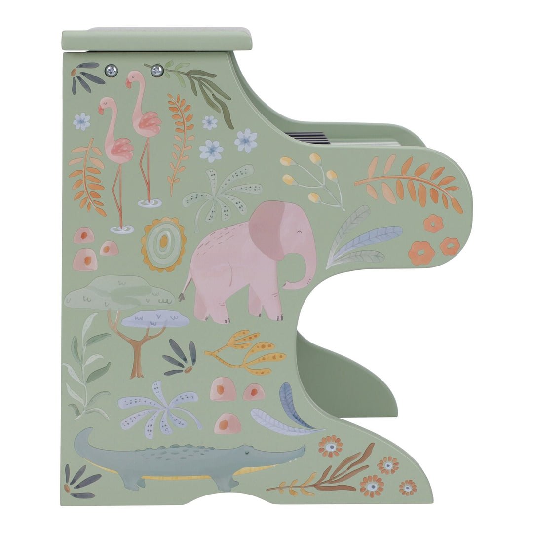 Little Dutch – Green Wooden Piano – Safari Friends - Mabel & Fox