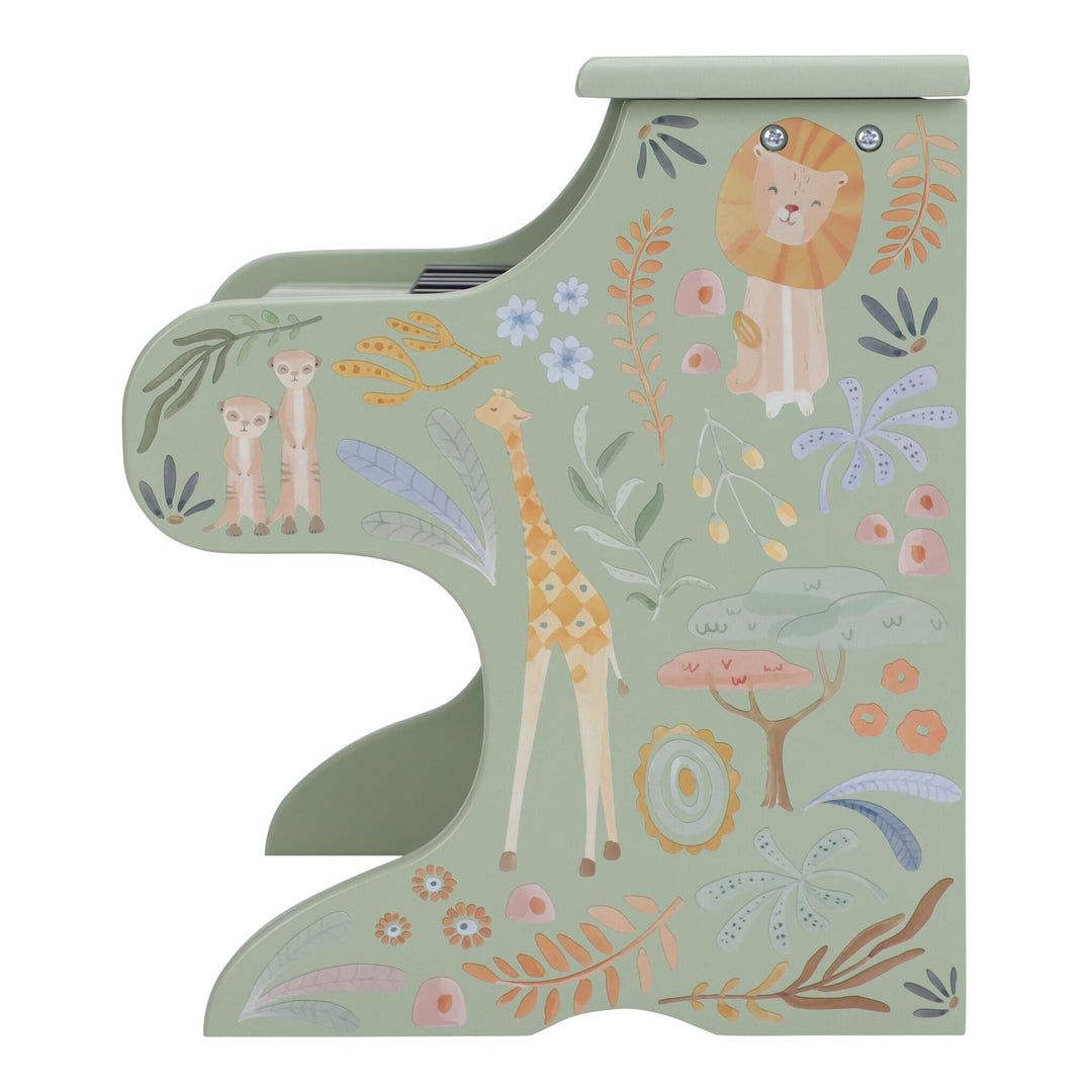 Little Dutch – Green Wooden Piano – Safari Friends - Mabel & Fox