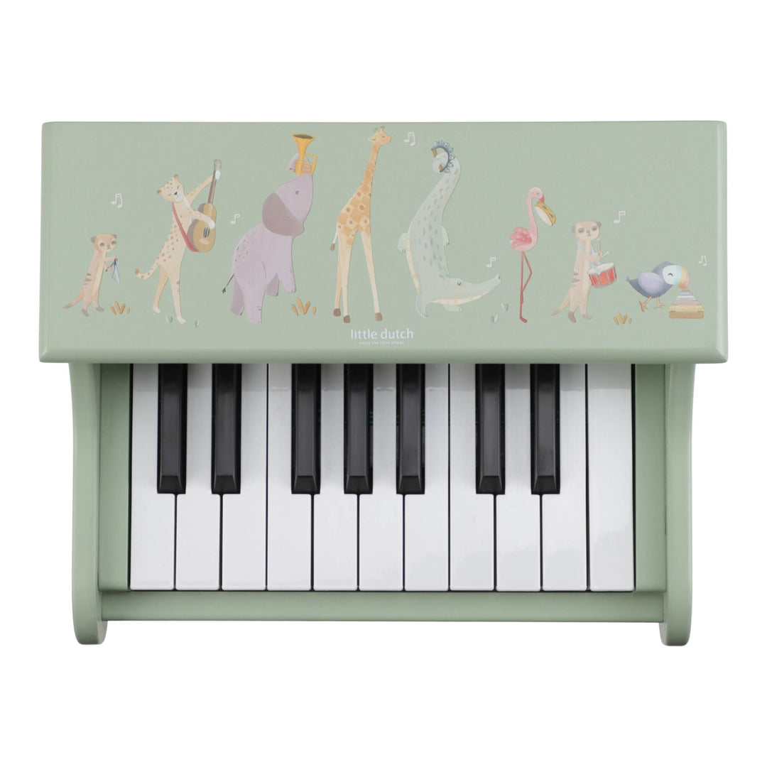 Little Dutch – Green Wooden Piano – Safari Friends - Mabel & Fox