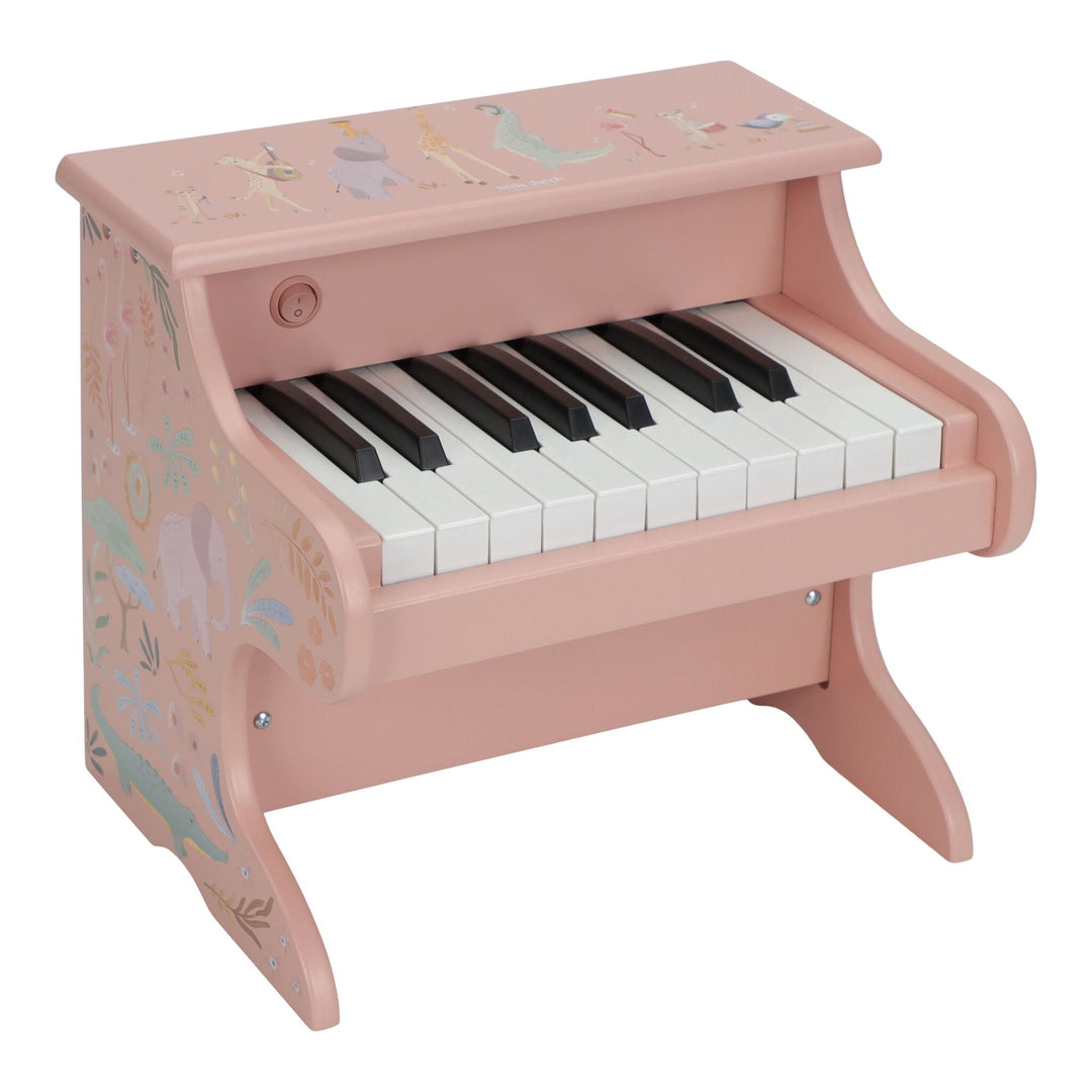 Little Dutch – Pink Wooden Piano – Safari Friends - Mabel & Fox