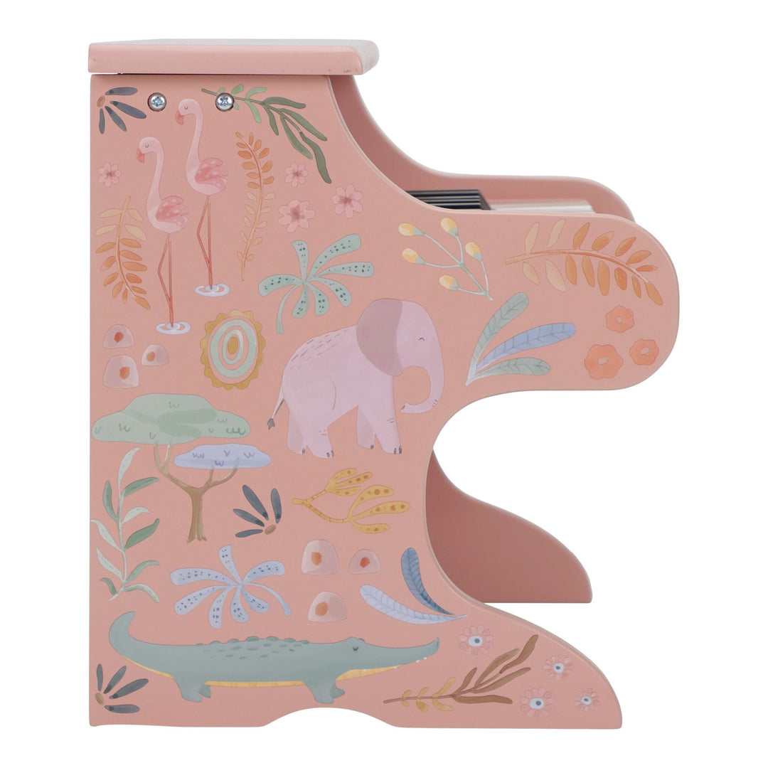 Little Dutch – Pink Wooden Piano – Safari Friends - Mabel & Fox