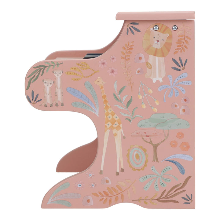 Little Dutch – Pink Wooden Piano – Safari Friends - Mabel & Fox