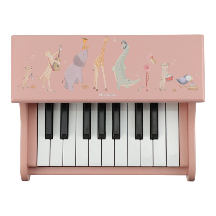 Little Dutch – Pink Wooden Piano – Safari Friends - Mabel & Fox