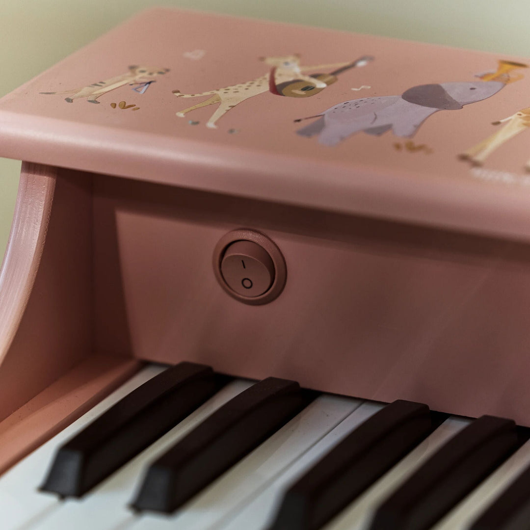 Little Dutch – Pink Wooden Piano – Safari Friends - Mabel & Fox