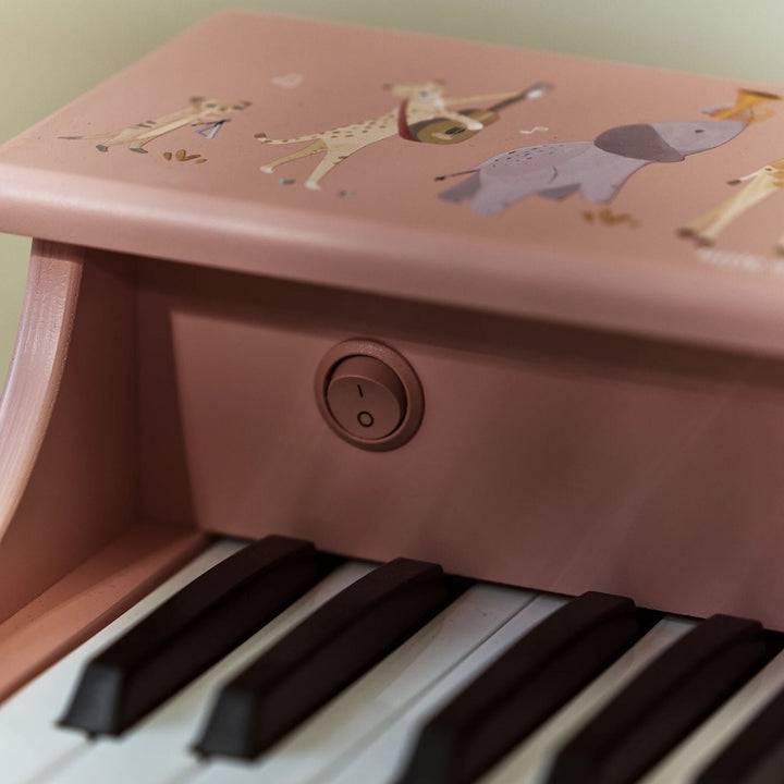 Little Dutch – Pink Wooden Piano – Safari Friends - Mabel & Fox