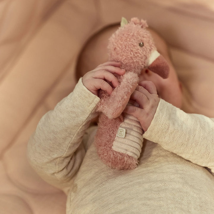 Little Dutch - Squeeze Rattle Flamingo - Safari - Mabel & Fox