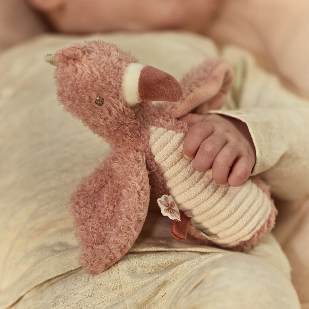 Little Dutch - Squeeze Rattle Flamingo - Safari - Mabel & Fox