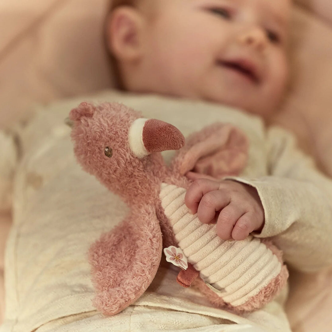 Little Dutch - Squeeze Rattle Flamingo - Safari - Mabel & Fox