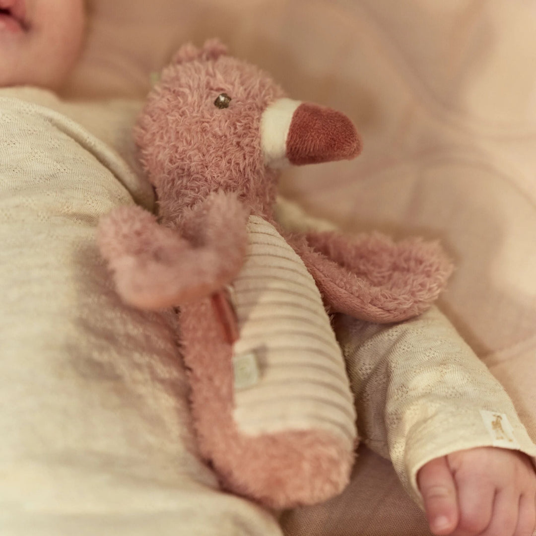Little Dutch - Squeeze Rattle Flamingo - Safari - Mabel & Fox