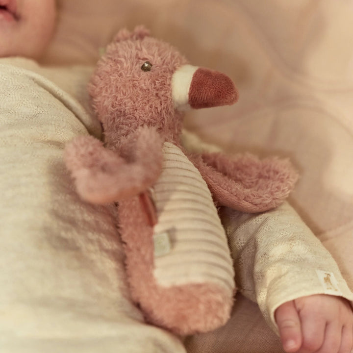 Little Dutch - Squeeze Rattle Flamingo - Safari - Mabel & Fox