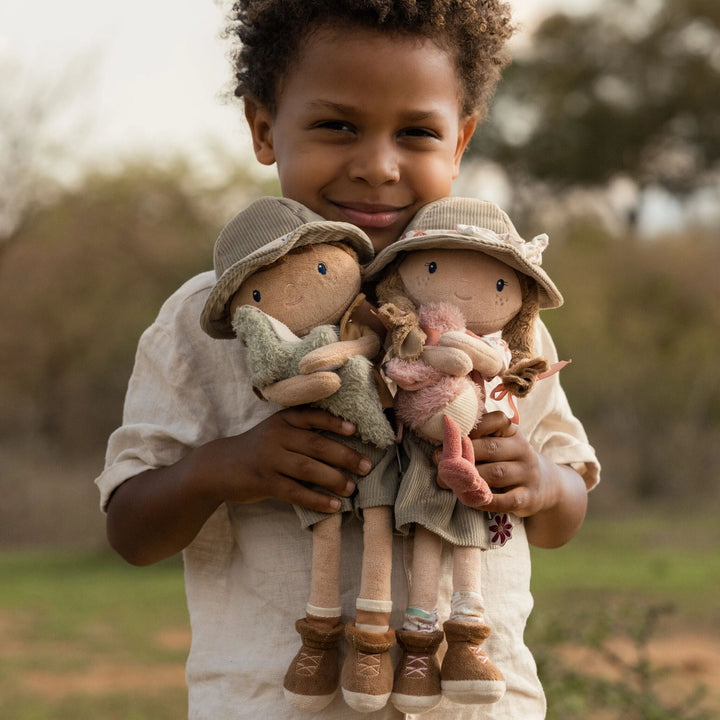 Little Dutch – Ranger Jim Cuddly Toy 35cm – Safari Friends - Mabel & Fox