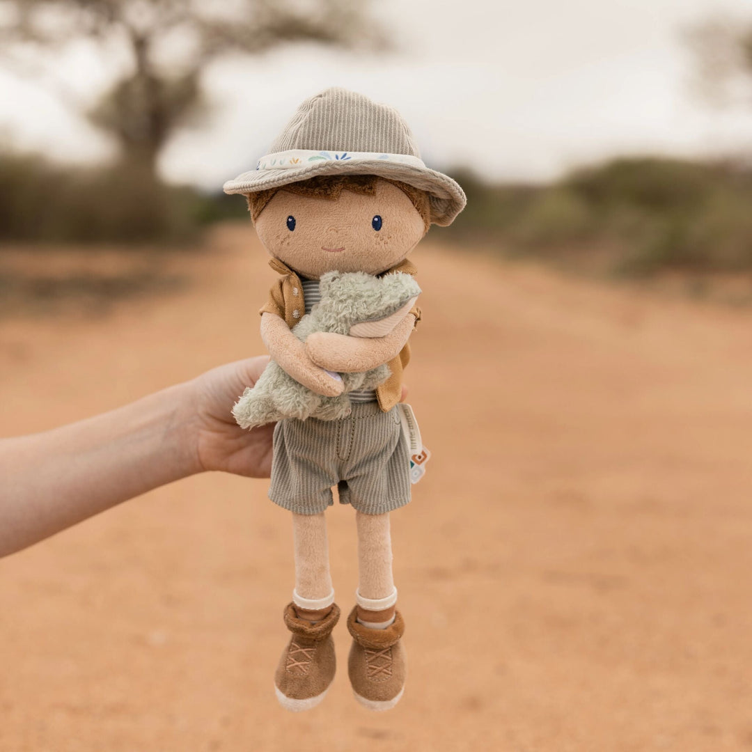 Little Dutch – Ranger Jim Cuddly Toy 35cm – Safari Friends - Mabel & Fox