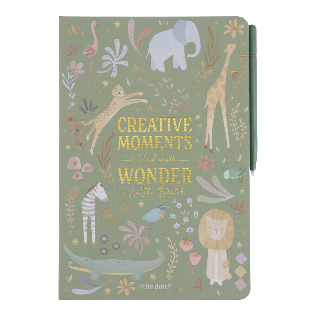 Little Dutch – Green Drawing Tablet – Safari Friends - Mabel & Fox